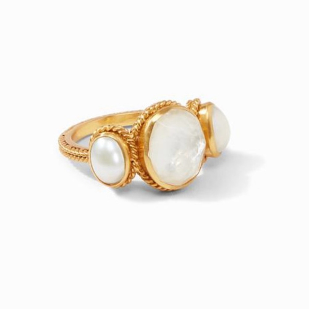 Julie Vos Calypso Pearl Ring - size 7